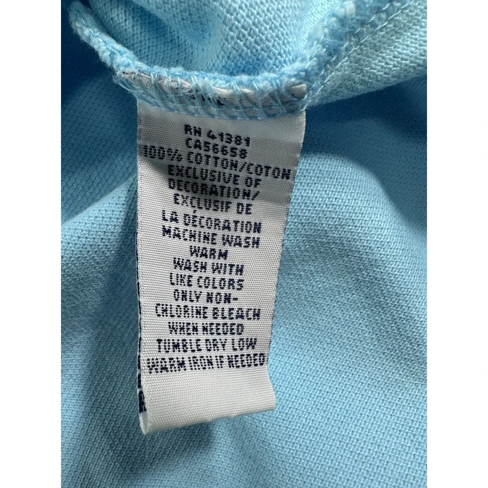 Polo Ralph Lauren Classic Fit Polo Shirt Men's M Light Blue Cotton Short Sleeve